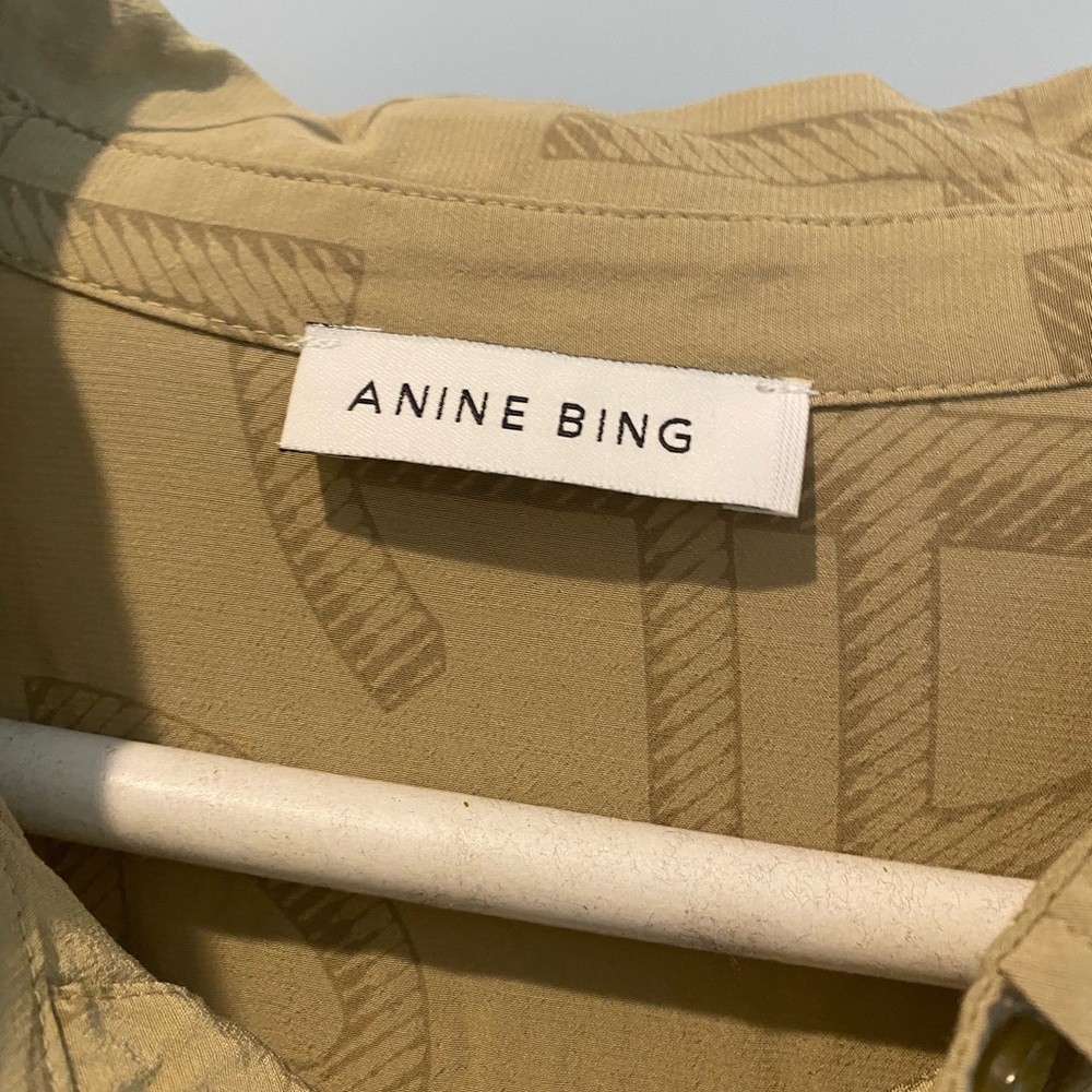 Anine Bing Monogram Button Down - image 5